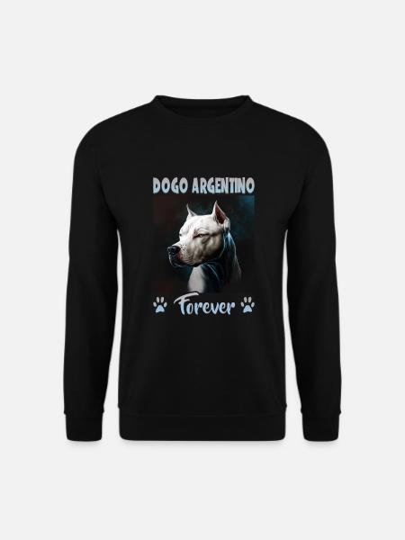 Hunde Spruch Dogo Argentino Design für - Unisex Pullover - Schwarz