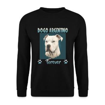 Dog Saying Dogo Argentino Design for - Unisex Sweatshirt - black - Front - Alina (178cm) & Michal (187cm)