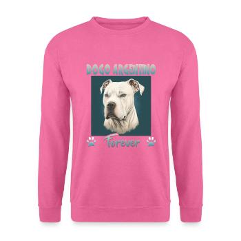 Dog Saying Dogo Argentino Design pour - Sweat-shirt Unisexe - rose - Devant