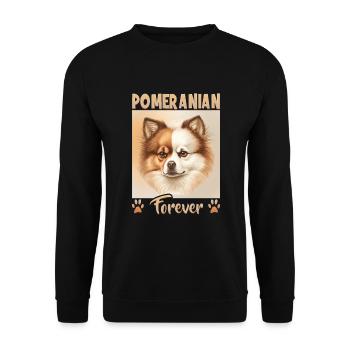 Dog saying Pomeranian design for dog lovers - Unisex Sweatshirt - black - Front - Alina (178cm) & Michal (187cm)
