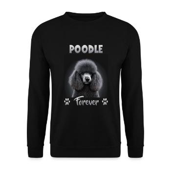 Dog Saying Poodle Design for Dog Lovers - Unisex Sweatshirt - black - Front - Alina (178cm) & Michal (187cm)
