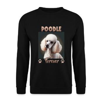 Dog Saying Poodle Design for Dog Lovers - Unisex Sweatshirt - black - Front - Alina (178cm) & Michal (187cm)