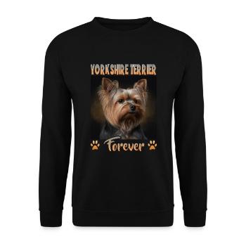 Dog Saying Yorkshire Terrier Design pour - Sweat-shirt Unisexe - noir - Devant - Alina (178cm) & Michal (187cm)