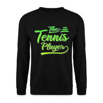 Le joueur de tennis - Sweat-shirt Unisexe - noir - Devant - Alina (178cm) & Michal (187cm)