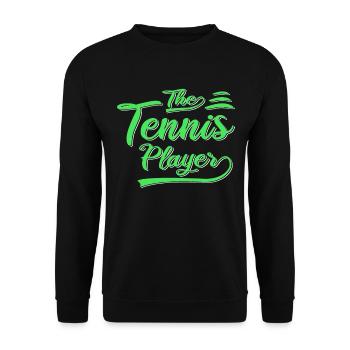 Le joueur de tennis - Sweat-shirt Unisexe - noir - Devant - Alina (178cm) & Michal (187cm)