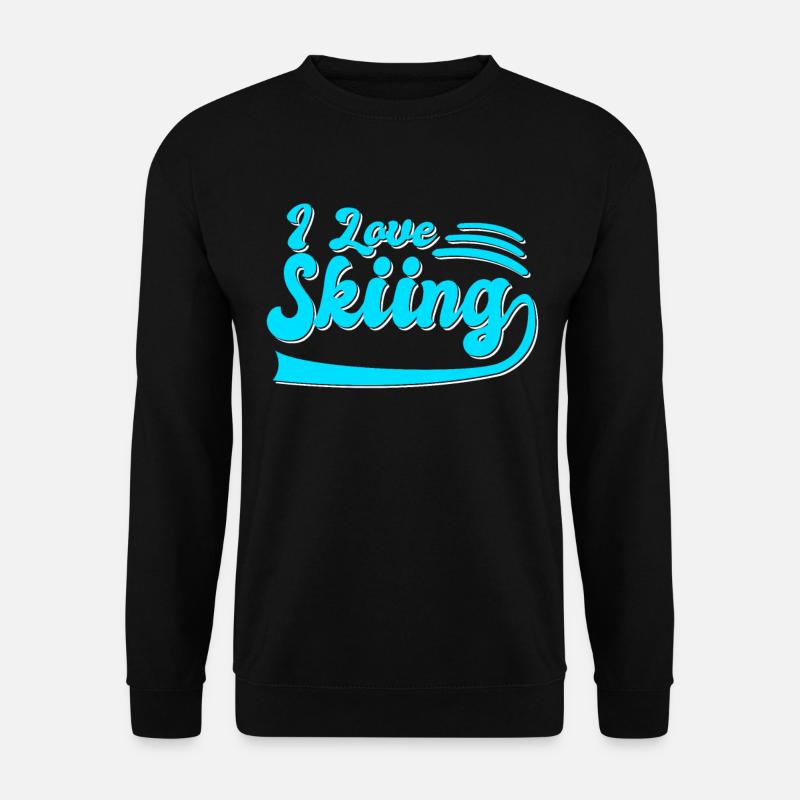 Ich liebe Ski - Unisex Pullover - Schwarz