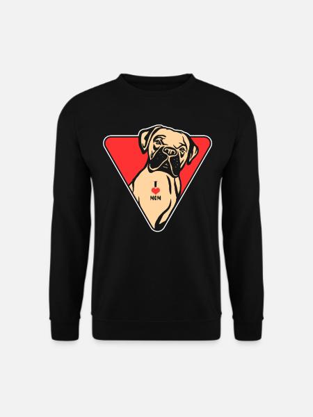 Boxer Dog Love Dog - Unisex Sweatshirt - black