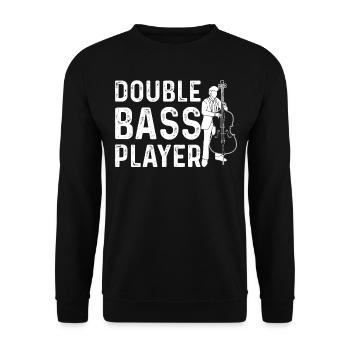 Double Bass Player - Double Bass Player Double Bas - Unisex Pullover - Schwarz - Vorne - Alina (178cm) & Michal (187cm)