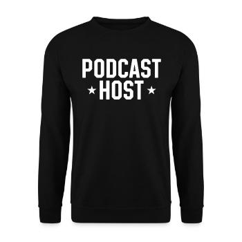 Podcaster Podcasting Créateur de podcast - Podcast Hos - Sweat-shirt Unisexe - noir - Devant - Alina (178cm) & Michal (187cm)
