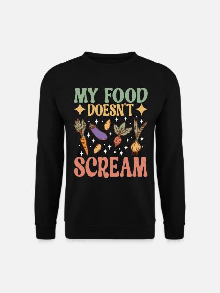 Vegan Vegetarier - Unisex Pullover - Schwarz