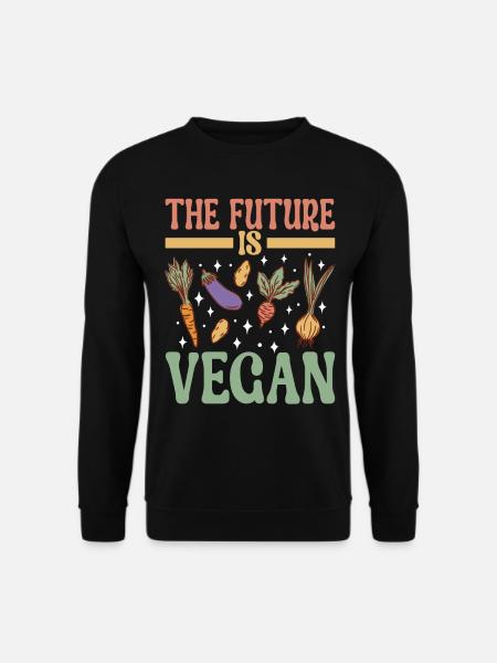 Vegan Vegetarian - Unisex Sweatshirt - black
