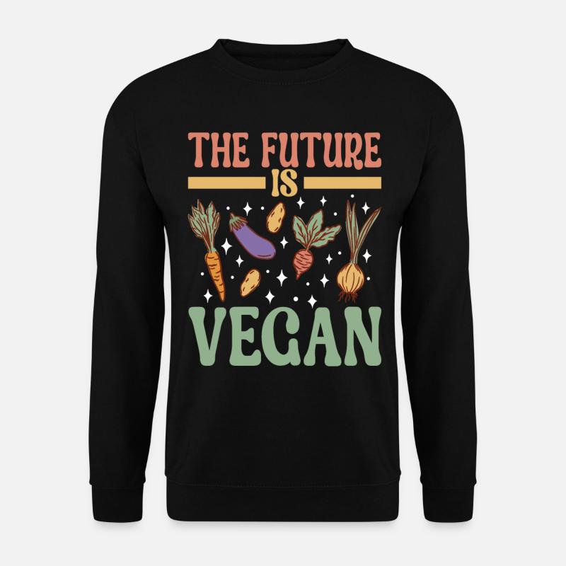 Vegan Vegetarier - Unisex Pullover - Schwarz