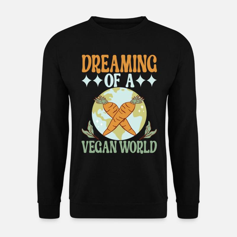 Vegan Vegetarier - Unisex Pullover - Schwarz