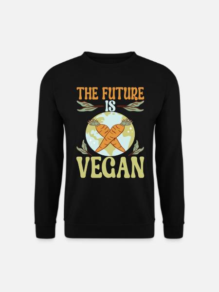 Vegan Vegetarian - Unisex Sweatshirt - black