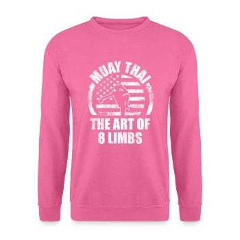 Muay Thai Die Kunst Der 8 Glieder Kampfkünstler - Unisex Pullover - Pink - Vorne