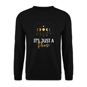 C’est juste un astronome amoureux de la lune de phase - Sweat-shirt Unisexe - noir - Devant - Alina (178cm) & Michal (187cm)
