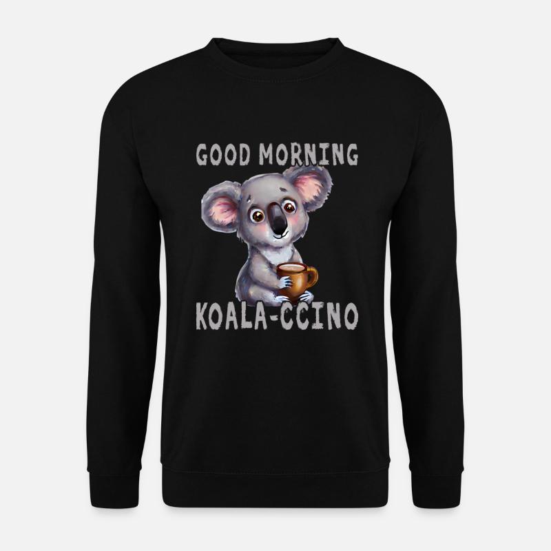 Good morning Koala Cchino - Unisex Sweatshirt - black