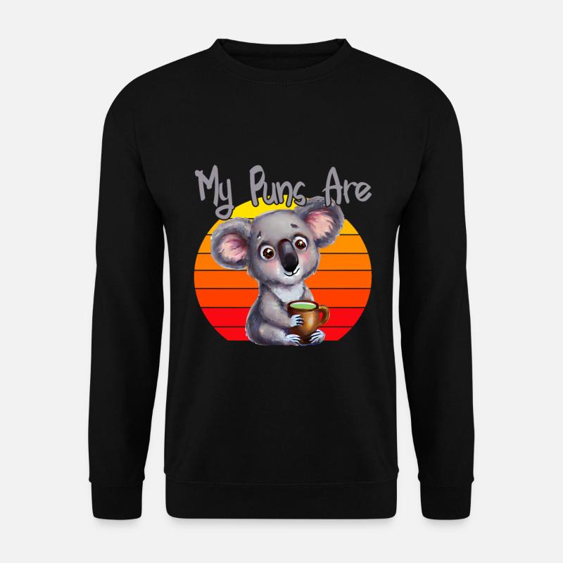 My Puns are koala tea - Unisex Sweatshirt - black