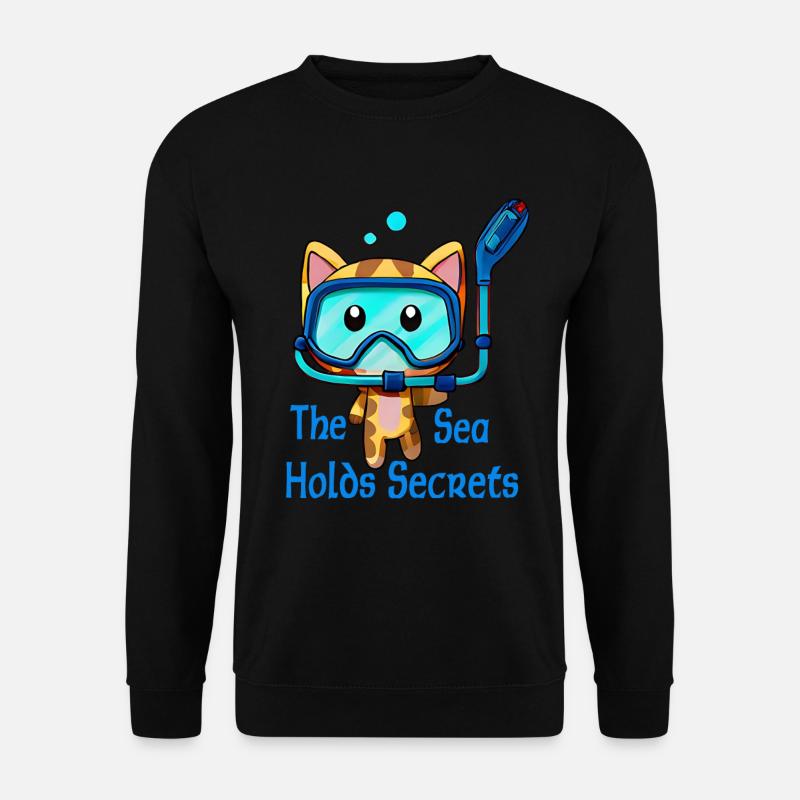 The Sea Holds Secrets - Unisex Pullover - Schwarz