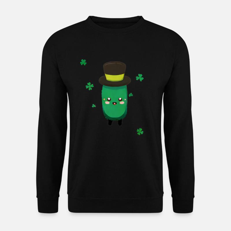 saint patrick's day - Cucumber - Unisex Sweatshirt - black