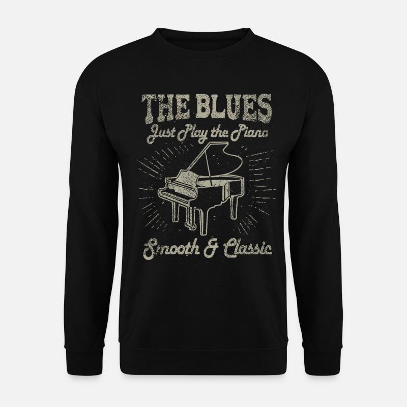 Blues Musik Retro 1 - Unisex Pullover - Schwarz