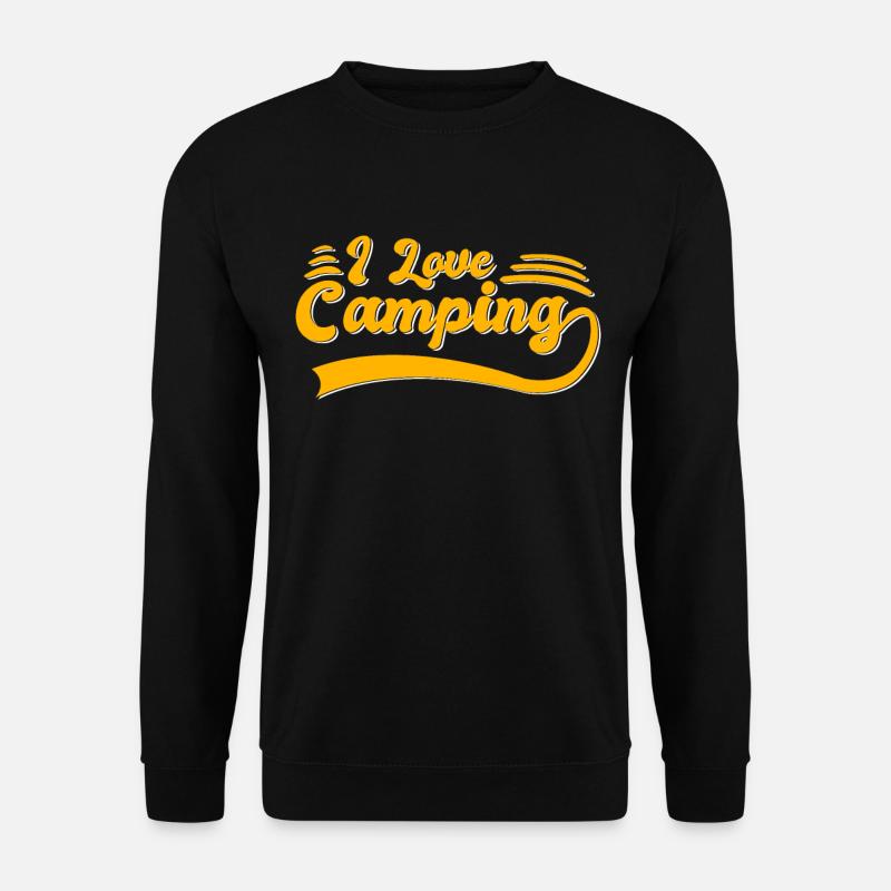 I love camping - Unisex Sweatshirt - black