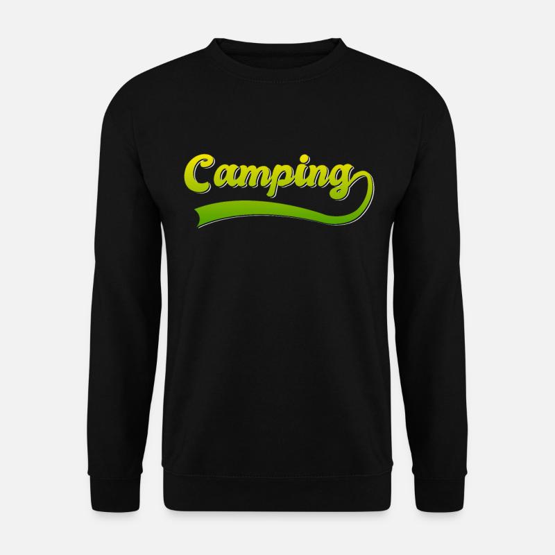 Camping - Unisex Pullover - Schwarz