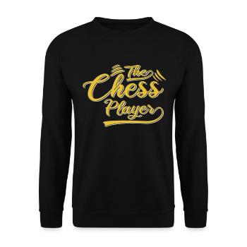 The chess player - Unisex Sweatshirt - black - Front - Alina (178cm) & Michal (187cm)