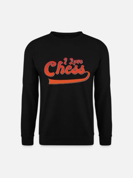I love chess - Unisex Sweatshirt - black