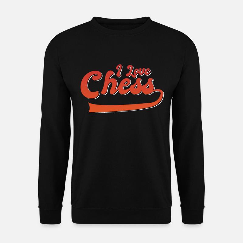 Ich liebe Schach - Unisex Pullover - Schwarz