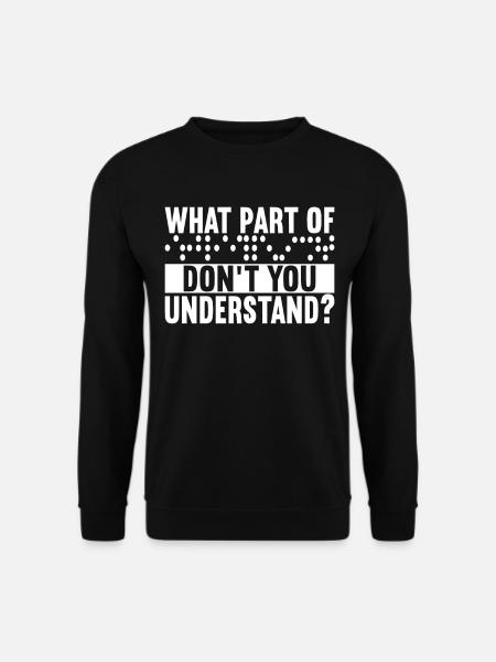 Blind visual impairment - Unisex Sweatshirt - black