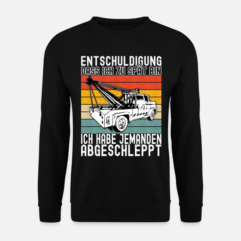 Abschleppwagen Abschleppdienst - Unisex Pullover - Schwarz