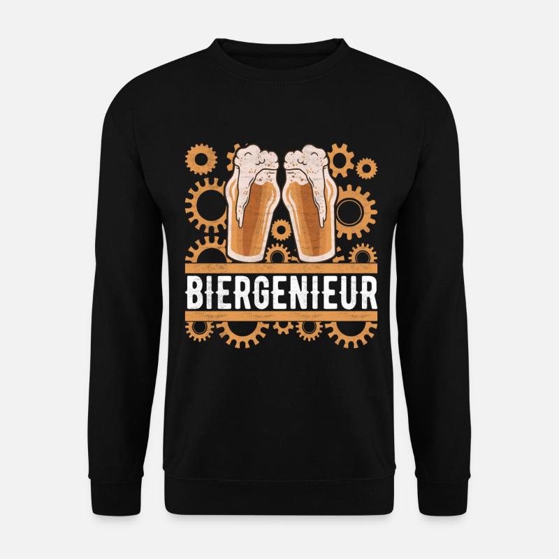 Bierbrauer Bier Brauen - Unisex Pullover - Schwarz