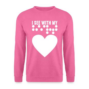 Blind Sehbehinderung - Unisex Pullover - Pink - Vorne