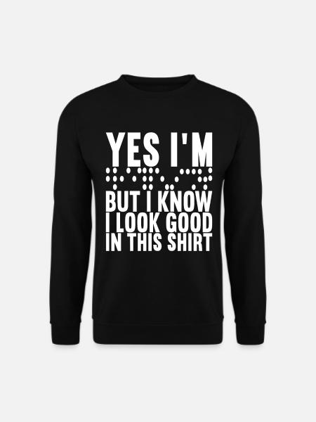 Blind Sehbehinderung - Unisex Pullover - Schwarz
