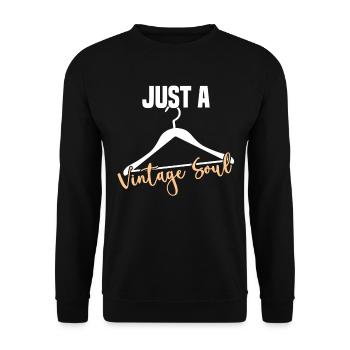 Magasin d’occasion Eco Hipster d’occasion - Sweat-shirt Unisexe - noir - Devant - Alina (178cm) & Michal (187cm)