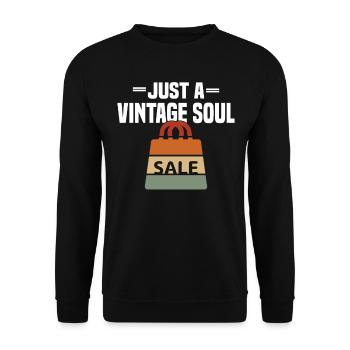 Magasin d’occasion Eco Hipster d’occasion - Sweat-shirt Unisexe - noir - Devant - Alina (178cm) & Michal (187cm)