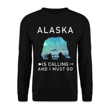 Alaska - Unisex Pullover - Schwarz - Vorne - Alina (178cm) & Michal (187cm)