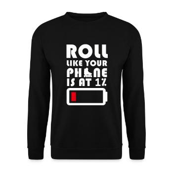 Inline Skater - Unisex Pullover - Schwarz - Vorne - Alina (178cm) & Michal (187cm)