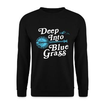 Chemises Banjo Pour Hommes Bluegrass Appalachia Folk - Sweat-shirt Unisexe - noir - Devant - Alina (178cm) & Michal (187cm)