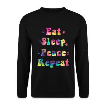 Hippie - Sweat-shirt Unisexe - noir - Devant - Alina (178cm) & Michal (187cm)