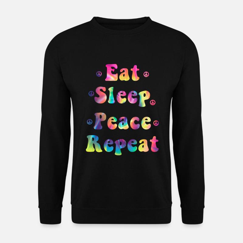 Hippie - Unisex Pullover - Schwarz