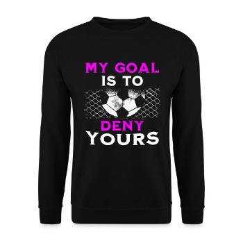 Fußball Tshirt Herren Damen Soccer Football - Unisex Pullover - Schwarz - Vorne - Alina (178cm) & Michal (187cm)
