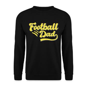 Cadeau Papa Football - Sweat-shirt Unisexe - noir - Devant - Alina (178cm) & Michal (187cm)
