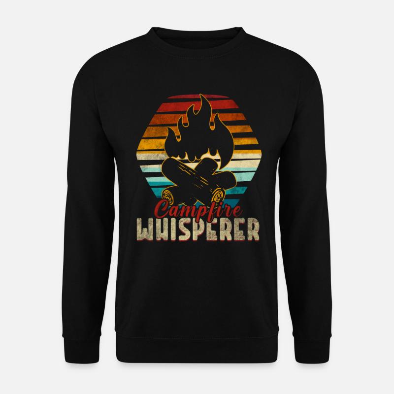 Camping Lagerfeuer - Unisex Pullover - Schwarz