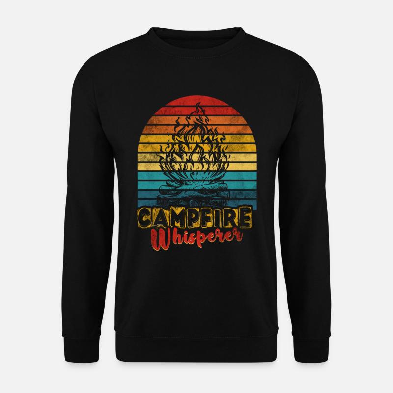 Camping Lagerfeuer - Unisex Pullover - Schwarz