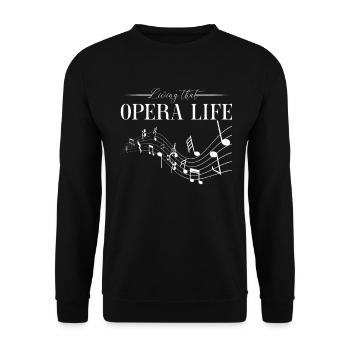 Opernsängerin Sängerin Life Choir Show - Unisex Pullover - Schwarz - Vorne - Alina (178cm) & Michal (187cm)