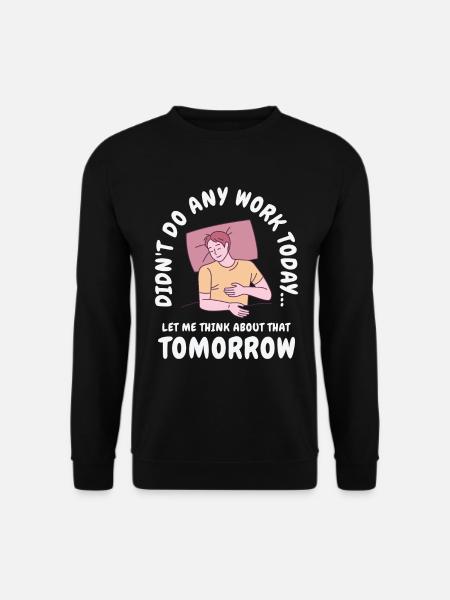 Udskyder arbejde sovende linje kunsttegning - Unisex sweater - sort
