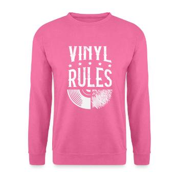 Vinyl Rules Audiophile - Unisex Pullover - Pink - Vorne