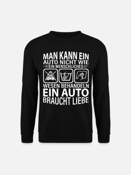 Man kann ein Auto nicht wie ein menschliches Wesen - Unisex Pullover - Schwarz